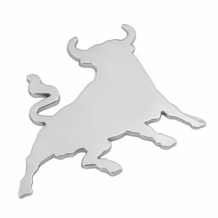 Emblema 3D Taur  cromata   /   3D Krómozott Bika Embléma